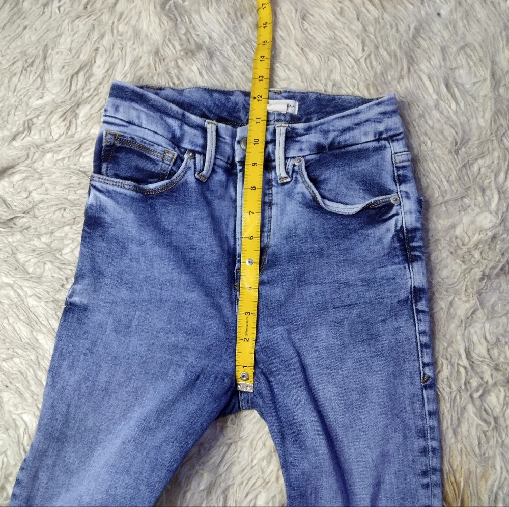 Good American Good Waist Crop Skinny Jeans Size 0 / 25 - Picture 10 of 11